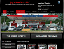 Tablet Screenshot of jaysusedcars.com
